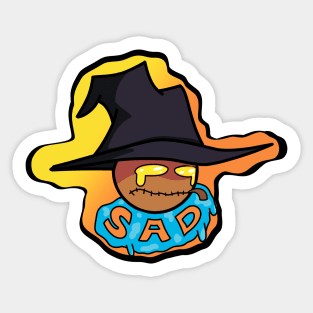 Fnf zardy mod character graffiti sad Sticker